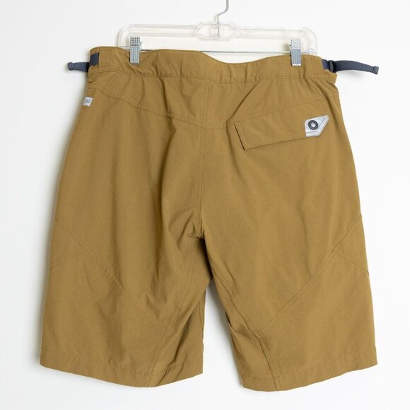 ✨ MEC Crinkum Plus Shorts Padded Mustard Brown Mountain Biking Size 36 - Picture 3 of 16